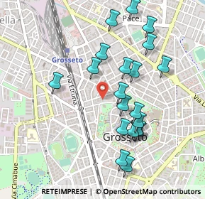 Mappa Via Urbano Rattazzi, 58100 Grosseto GR, Italia (0.496)