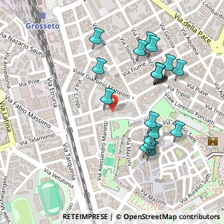 Mappa Via Urbano Rattazzi, 58100 Grosseto GR, Italia (0.268)