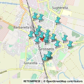 Mappa Via Urbano Rattazzi, 58100 Grosseto GR, Italia (0.743)
