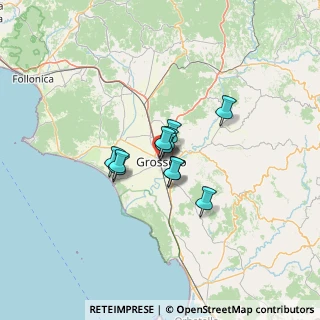Mappa Via Urbano Rattazzi, 58100 Grosseto GR, Italia (7.56455)