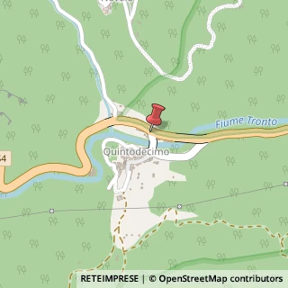 Mappa Fraz. Quintodecimo - ss.4, n?157, 63095 Acquasanta Terme AP, Italia, 63095 Acquasanta Terme, Ascoli Piceno (Marche)