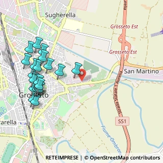 Mappa Via Napoli, 58100 Grosseto GR, Italia (1.2815)