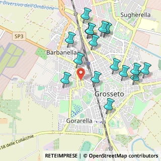 Mappa Via Orazio Coclite, 58100 Grosseto GR, Italia (1.1025)