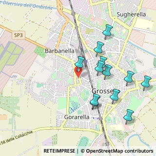 Mappa Via Orazio Coclite, 58100 Grosseto GR, Italia (1.06833)