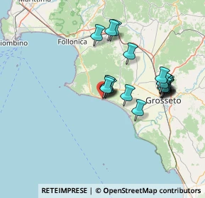 Mappa Via Vittorio Veneto, 58043 Castiglione della Pescaia GR, Italia (13.7055)