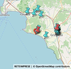 Mappa Via Mazzini, 58043 Castiglione della Pescaia GR, Italia (15.4295)