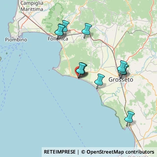 Mappa Via Mazzini, 58043 Castiglione della Pescaia GR, Italia (14.875)