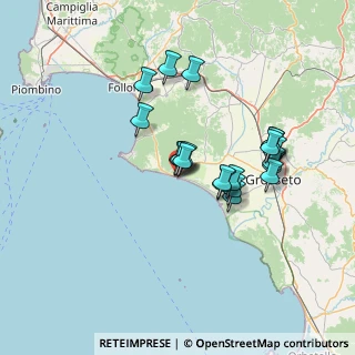 Mappa Via Mazzini, 58043 Castiglione della Pescaia GR, Italia (12.425)