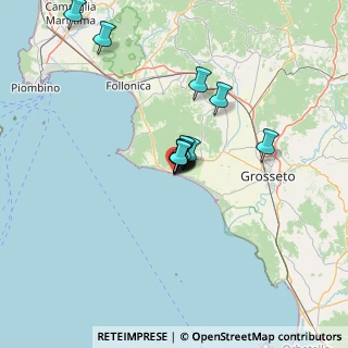 Mappa Via Vittorio Veneto, 58043 Castiglione della Pescaia GR, Italia (9.8175)