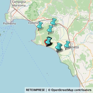 Mappa Via Vittorio Veneto, 58043 Castiglione della Pescaia GR, Italia (5.97571)