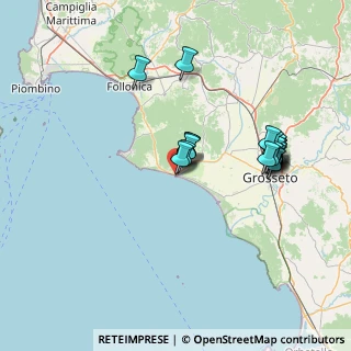 Mappa Via Vittorio Veneto, 58043 Castiglione della Pescaia GR, Italia (14.588)