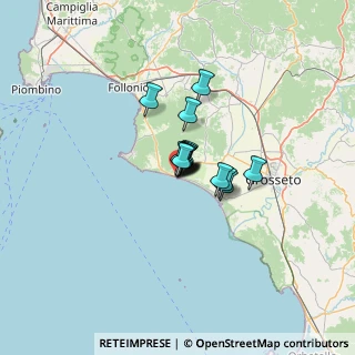 Mappa Via Giuseppe Mazzini, 58043 Castiglione della Pescaia GR, Italia (5.93929)