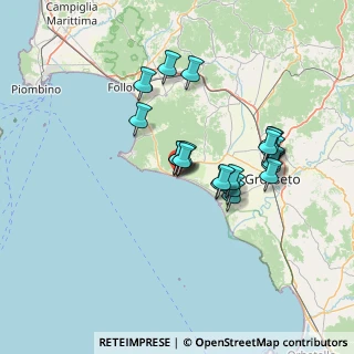Mappa Via Giuseppe Mazzini, 58043 Castiglione della Pescaia GR, Italia (12.386)