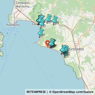 Mappa Via Siena, 58043 Castiglione della Pescaia GR, Italia (13.2105)