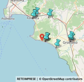 Mappa Via Siena, 58043 Castiglione della Pescaia GR, Italia (14.45636)