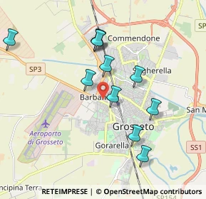 Mappa Via G. Canonico Chelli, 58100 Grosseto GR, Italia (1.87091)