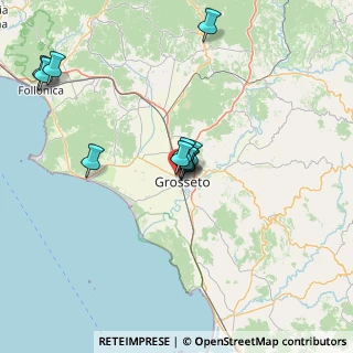 Mappa Via Luigi Settembrini, 58100 Grosseto GR, Italia (13.60545)
