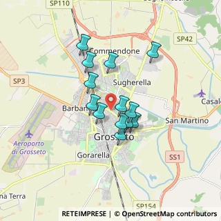 Mappa Via della Pace, 58100 Grosseto GR, Italia (1.33308)