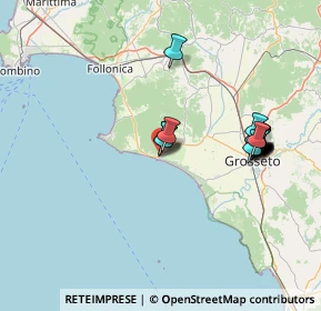 Mappa SP del Padule, 58043 Castiglione della Pescaia GR, Italia (15.6825)