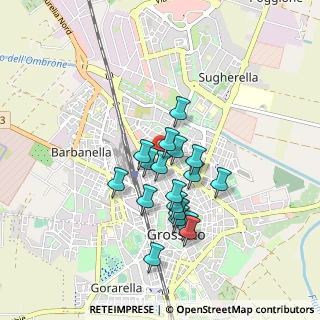 Mappa Piazza Istria, 58100 Grosseto GR, Italia (0.73222)