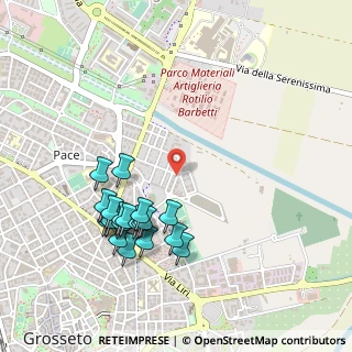 Mappa Via Lago di Mezzano, 58100 Grosseto GR, Italia (0.536)