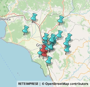 Mappa Via Lago di Mezzano, 58100 Grosseto GR, Italia (10.0835)