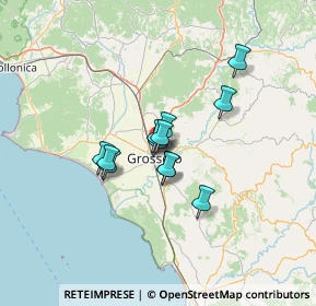Mappa Via Lago di Mezzano, 58100 Grosseto GR, Italia (9.06917)
