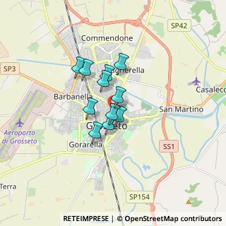 Mappa Via General Cantore, 58100 Grosseto GR, Italia (1.10545)
