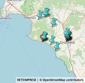 Mappa Via del Recinto, 58043 Castiglione della Pescaia GR, Italia (13.444)