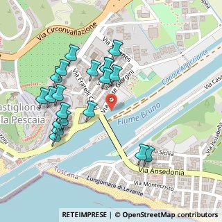 Mappa Via Ponte Giorgini, 58043 Castiglione della Pescaia GR, Italia (0.2585)