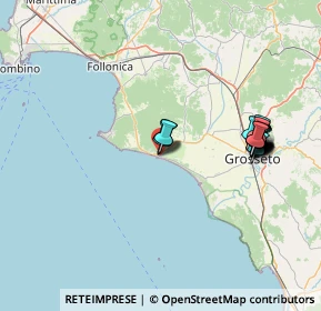 Mappa Via Ponte Giorgini, 58043 Castiglione della Pescaia GR, Italia (15.7795)