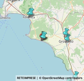 Mappa Via Ponte Giorgini, 58043 Castiglione della Pescaia GR, Italia (24.60615)