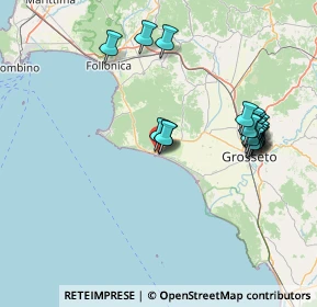 Mappa Via Ponte Giorgini, 58043 Castiglione della Pescaia GR, Italia (15.97)