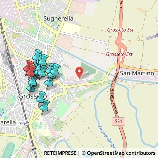 Mappa Via Pisa, 58100 Grosseto GR, Italia (1.227)