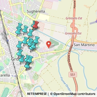 Mappa Via Pisa, 58100 Grosseto GR, Italia (1.1945)