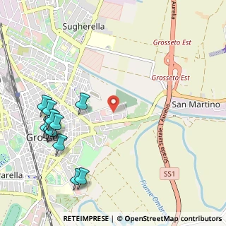 Mappa Via Pisa, 58100 Grosseto GR, Italia (1.38538)