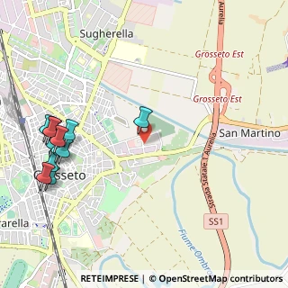 Mappa Via Pisa, 58100 Grosseto GR, Italia (1.39417)
