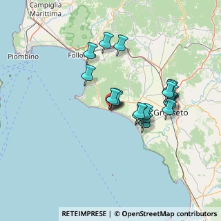 Mappa Via M. Armellini, 58043 Castiglione della Pescaia GR, Italia (12.456)