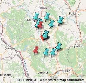 Mappa Località Pontenaia, 06059 Todi PG, Italia (9.4375)