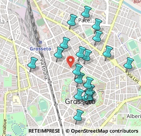 Mappa Piazza Fratelli Rosselli, 58100 Grosseto GR, Italia (0.476)