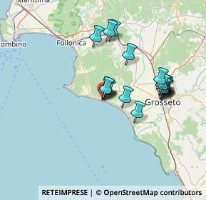 Mappa Via Amerigo Vespucci, 58043 Castiglione della Pescaia GR, Italia (13.3365)