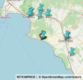 Mappa Via Amerigo Vespucci, 58043 Castiglione della Pescaia GR, Italia (13.36833)