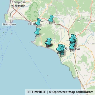Mappa Via Amerigo Vespucci, 58043 Castiglione della Pescaia GR, Italia (12.208)