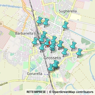 Mappa Via Giacomo Matteotti, 58100 Grosseto GR, Italia (0.755)