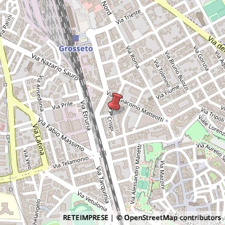 Mappa Via Francesco Crispi, 12, 58100 Grosseto, Grosseto (Toscana)