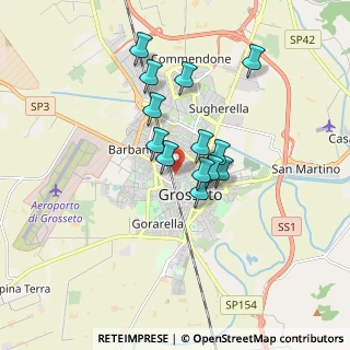 Mappa Via Francesco Crispi, 58100 Grosseto GR, Italia (1.38231)