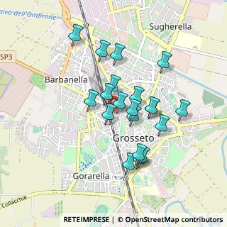 Mappa Via Francesco Crispi, 58100 Grosseto GR, Italia (0.792)