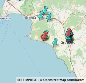 Mappa Via Battisti, 58043 Castiglione della Pescaia GR, Italia (15.107)