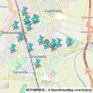 Mappa Piazza Albegna, 58100 Grosseto GR, Italia (1.06412)