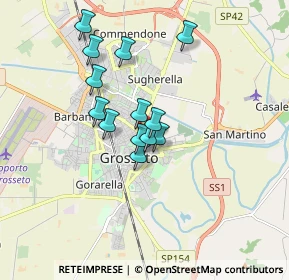 Mappa Piazza Albegna, 58100 Grosseto GR, Italia (1.38538)